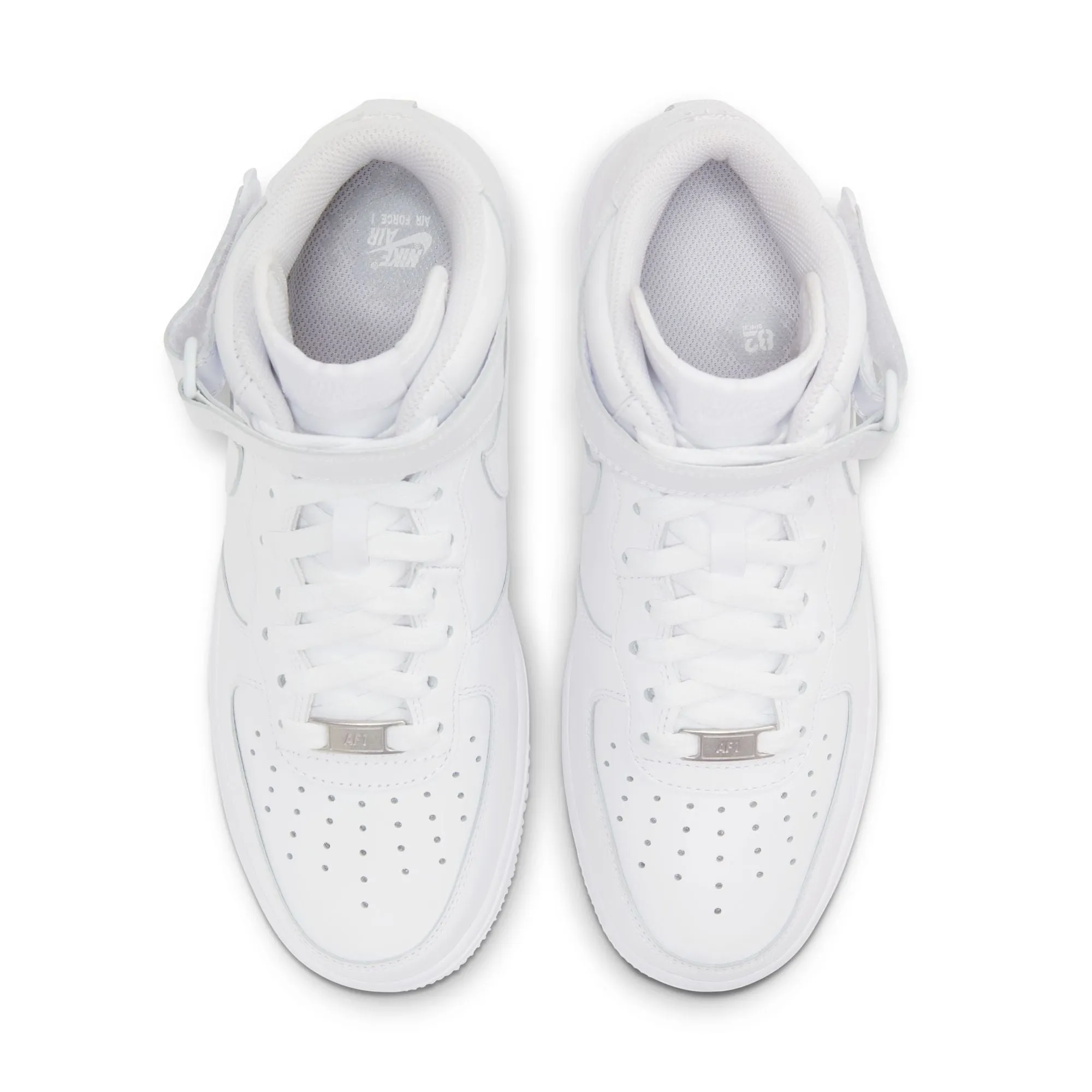NIKE WOMEN AIR FORCE 1 '07 MID WHITE/WHITEWHITE