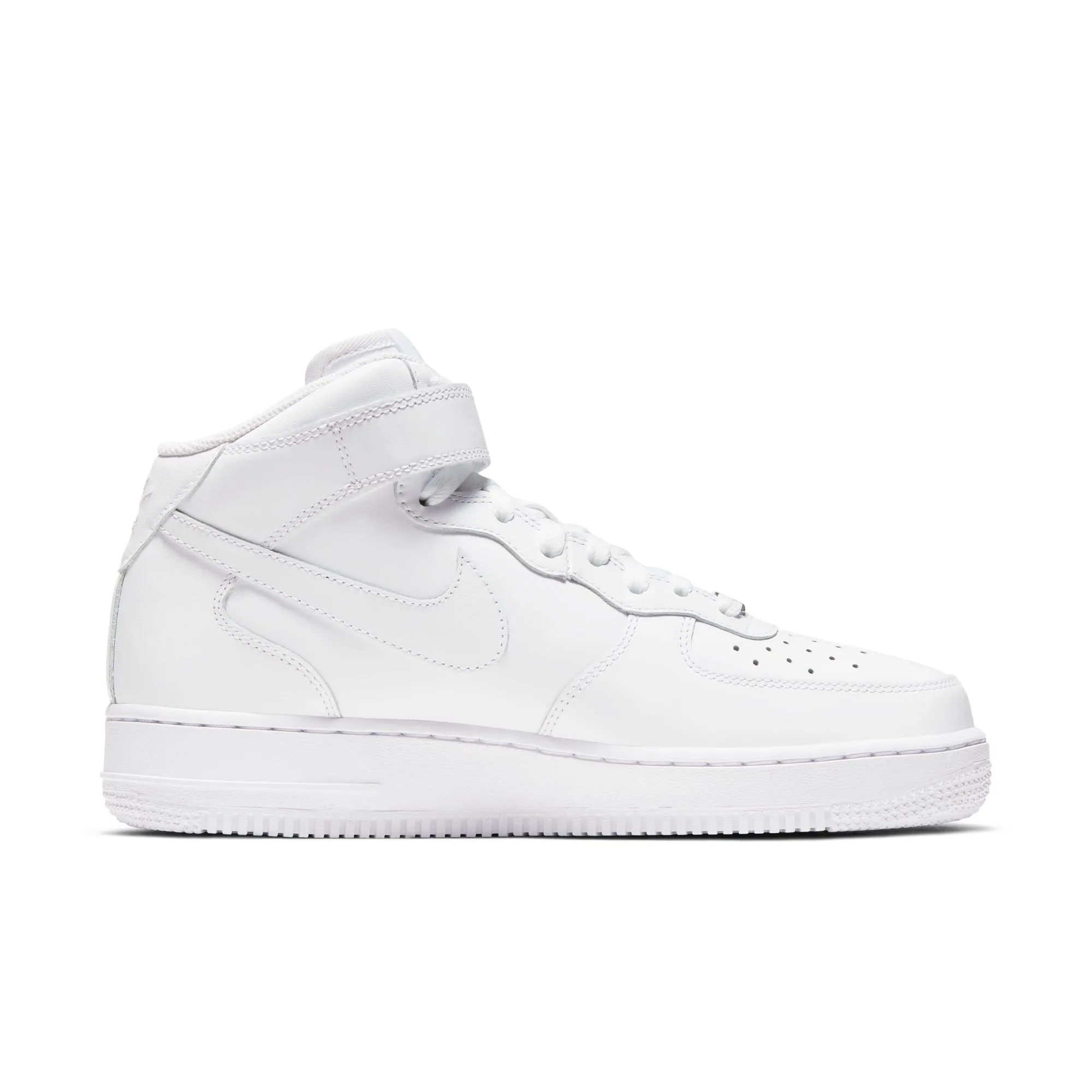 NIKE WOMEN AIR FORCE 1 '07 MID WHITE/WHITEWHITE