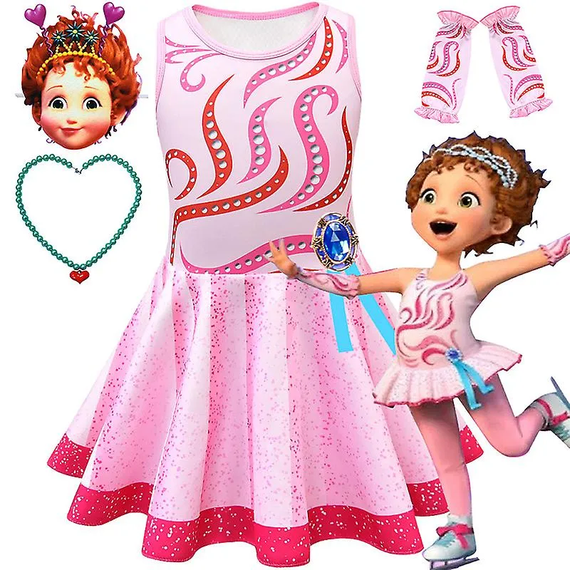 Niños Niño Fancy Nancy Vestido Collar Fiesta Halloween Ropa Princesa Set Tutu Vestido Infante Toddler Girls Outfit 2023