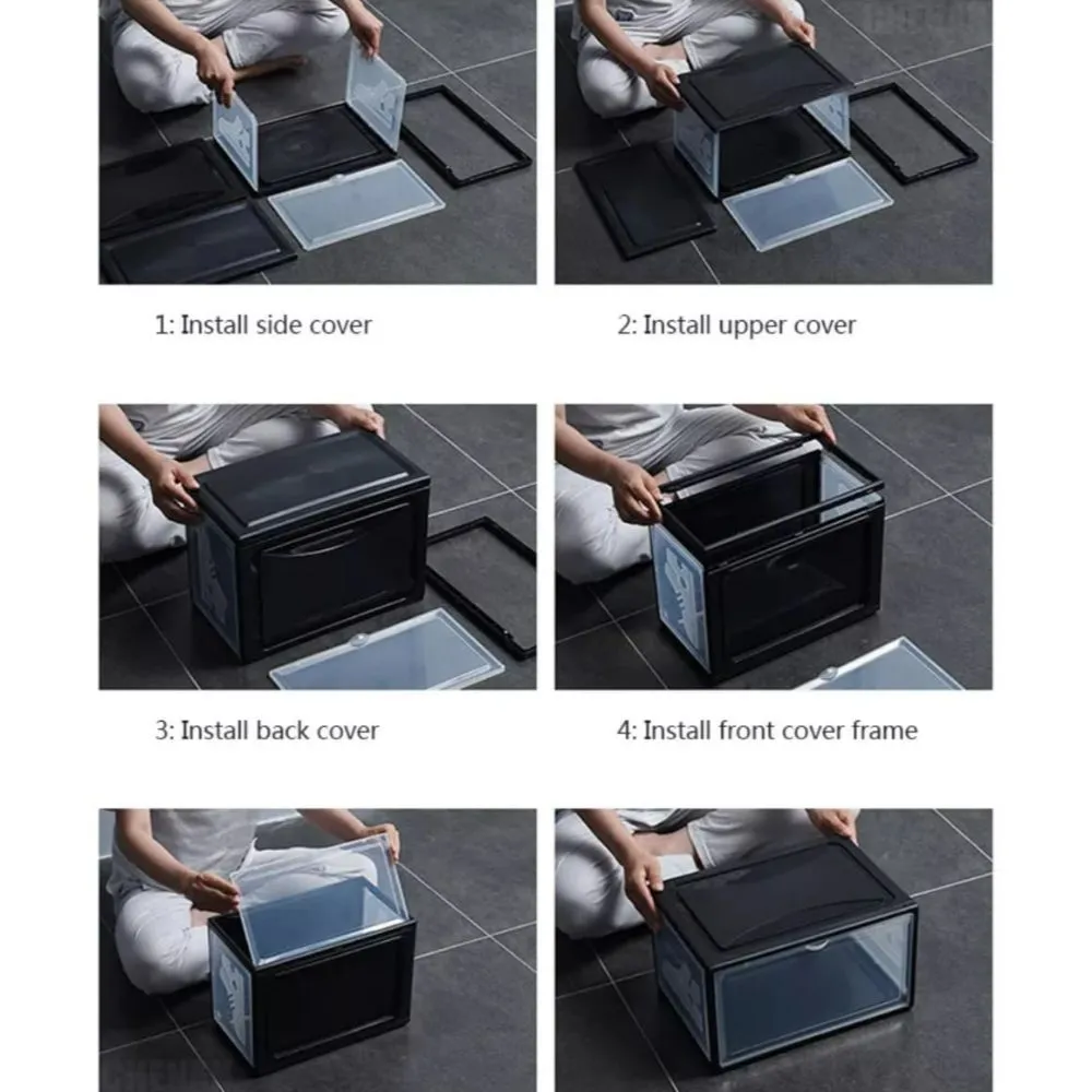 Organizador Apilable para Zapatillas Caja para Dormitorio Blanco U498