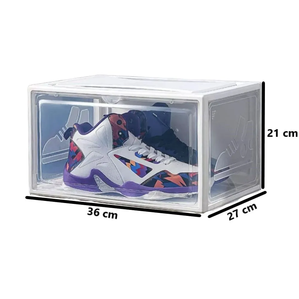 Organizador Apilable para Zapatillas Caja para Dormitorio Blanco U498