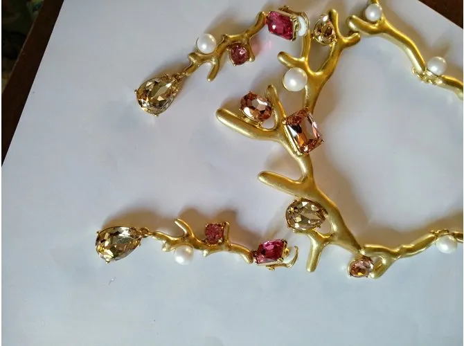 Oscar de la Renta Conjuntos de joyería Rosa 