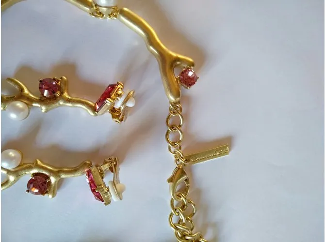 Oscar de la Renta Conjuntos de joyería Rosa 