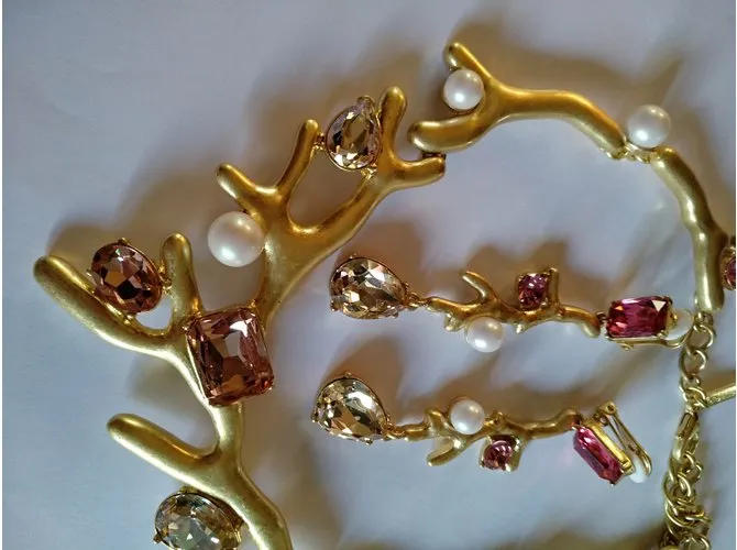 Oscar de la Renta Conjuntos de joyería Rosa 