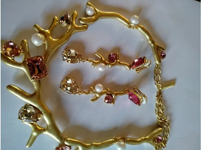 Oscar de la Renta Conjuntos de joyería Rosa 