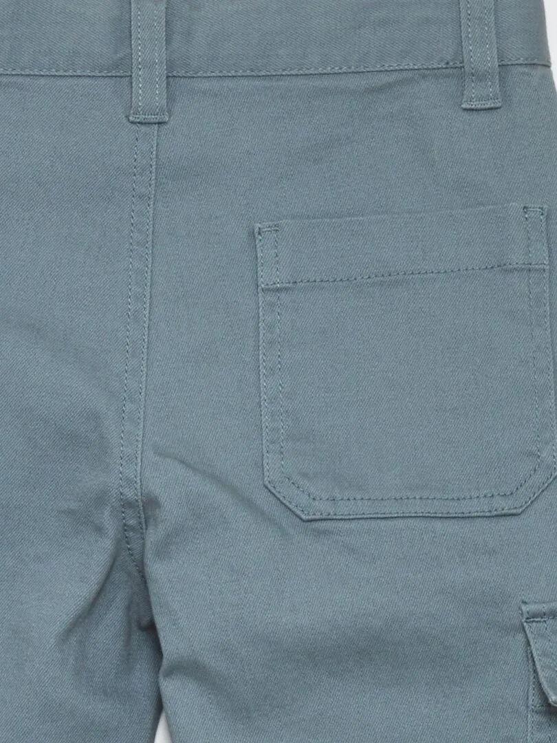 PANTALóN SLIMFIT CON BOLSILLOS  AZUL