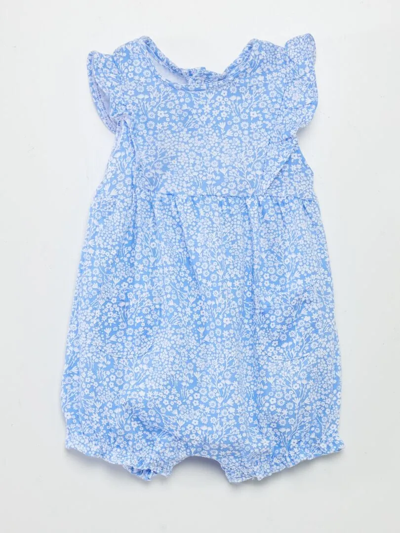 PELELE DE ALGODóN CON ESTAMPADO  AZUL
