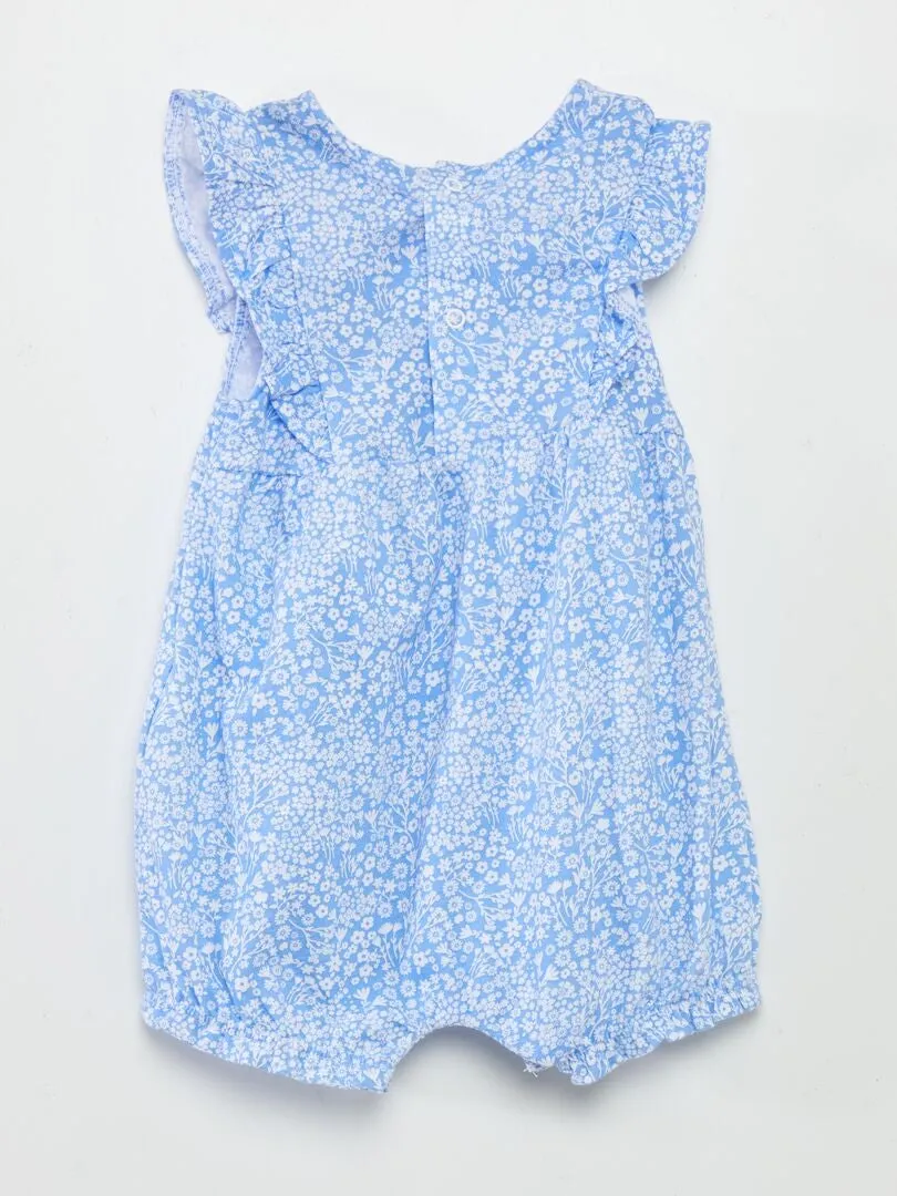 PELELE DE ALGODóN CON ESTAMPADO  AZUL
