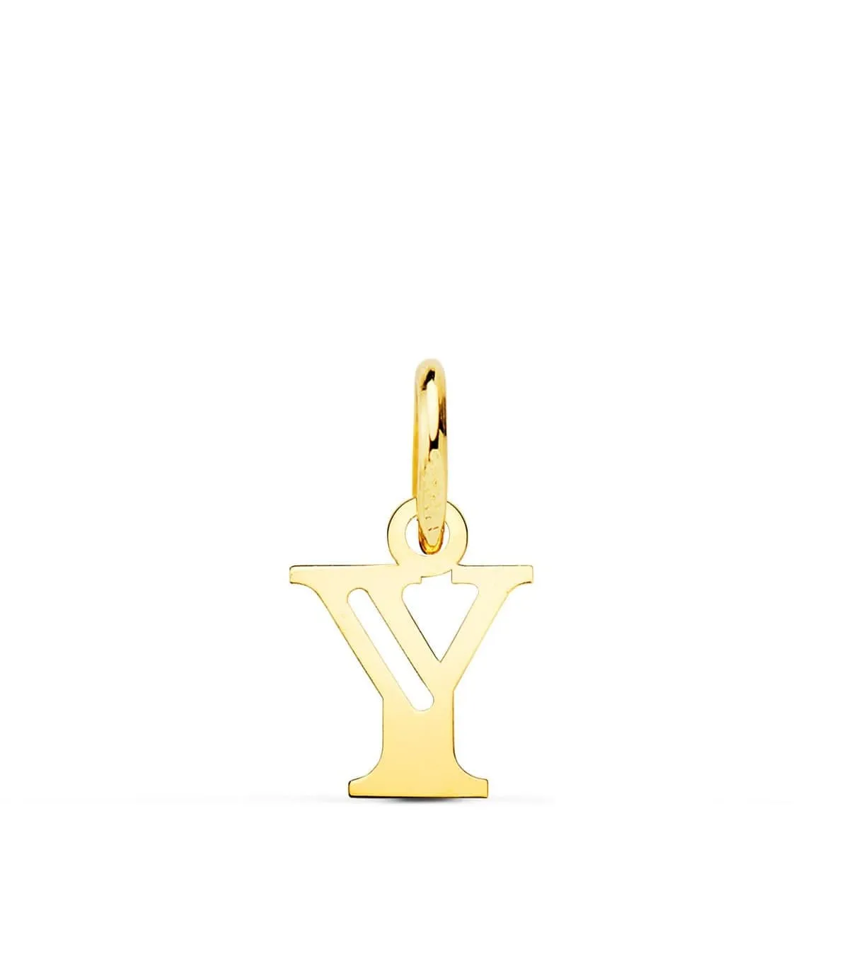 Pendentif initiale en or 18 carats Y