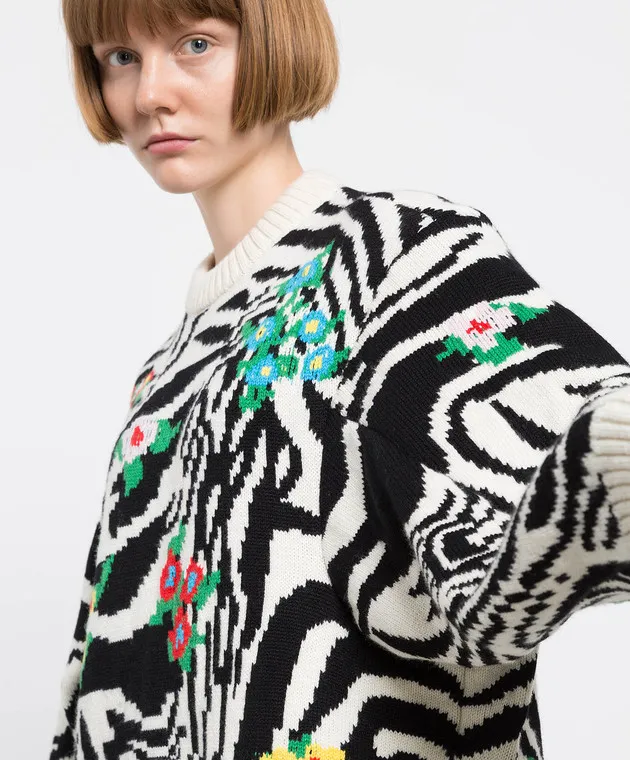 Philosophy di Lorenzo Serafini Wool jacquard sweater