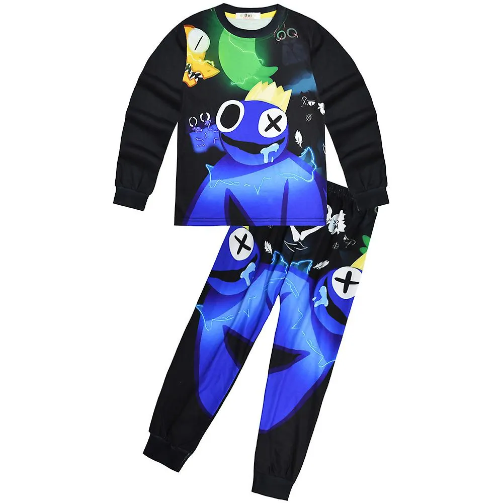 Pijama Rainbow Friends para niños, conjunto de pijamas de 2 piezas de camiseta y pantalón, ropa de dormir para niños Pj regalo