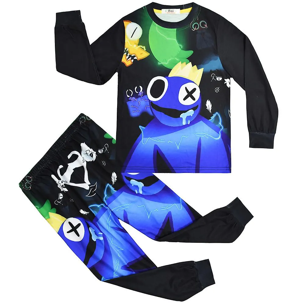 Pijama Rainbow Friends para niños, conjunto de pijamas de 2 piezas de camiseta y pantalón, ropa de dormir para niños Pj regalo