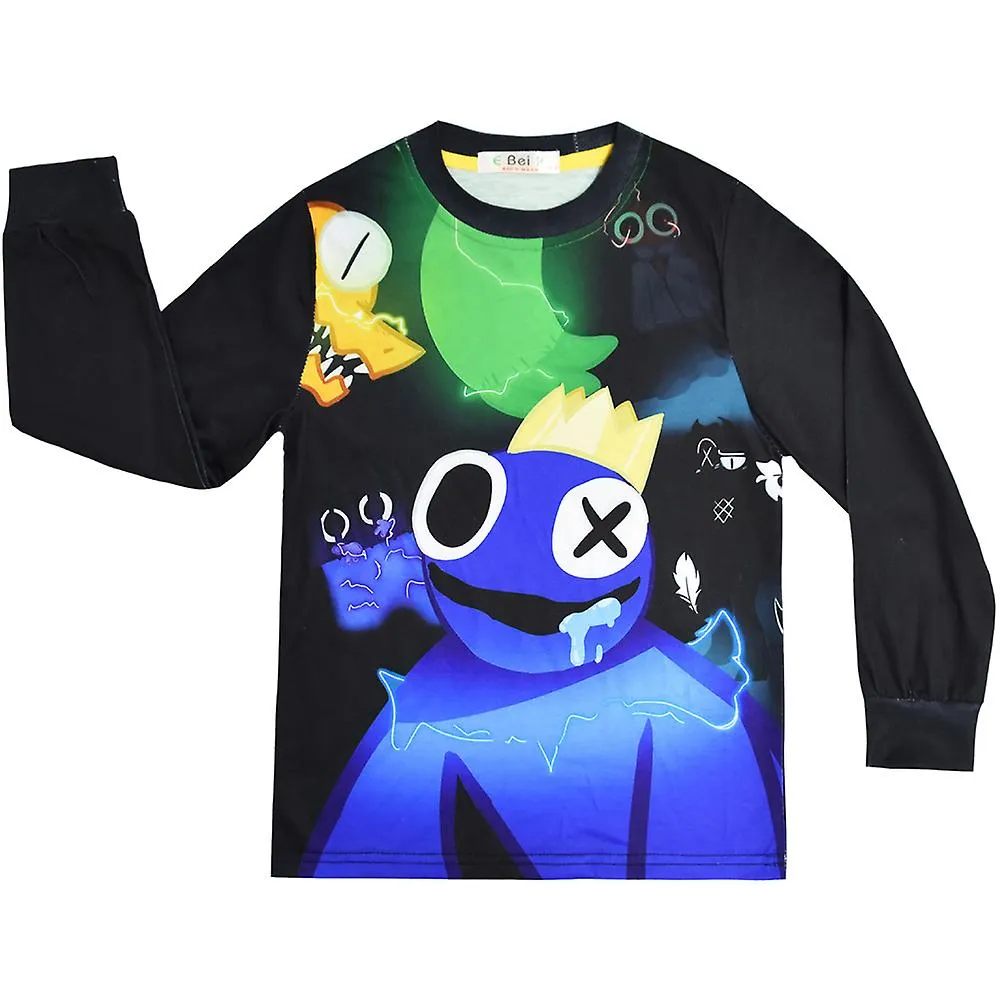 Pijama Rainbow Friends para niños, conjunto de pijamas de 2 piezas de camiseta y pantalón, ropa de dormir para niños Pj regalo