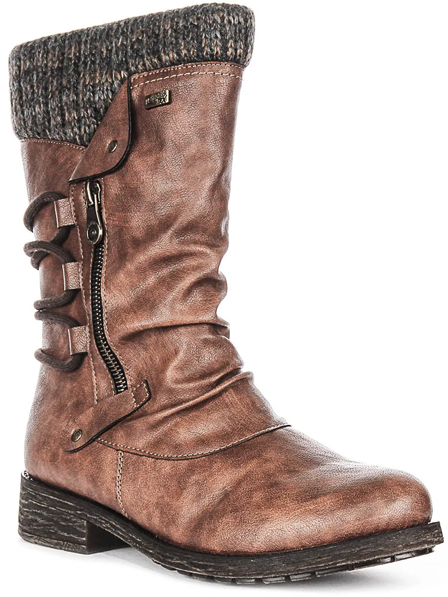 REMONTE ERIN D807025 IN BROWN FOR WOMEN