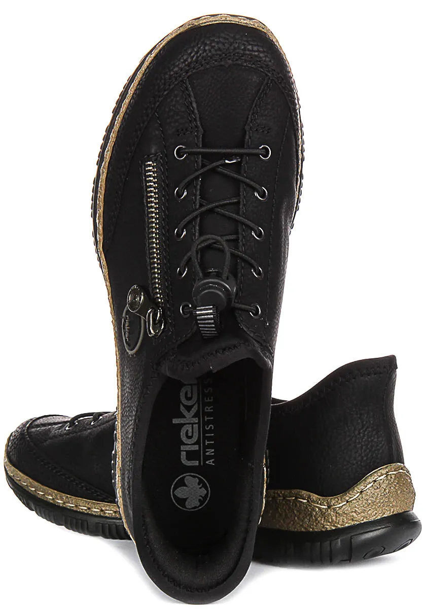 RIEKER N326701 IN BLACK FOR WOMEN