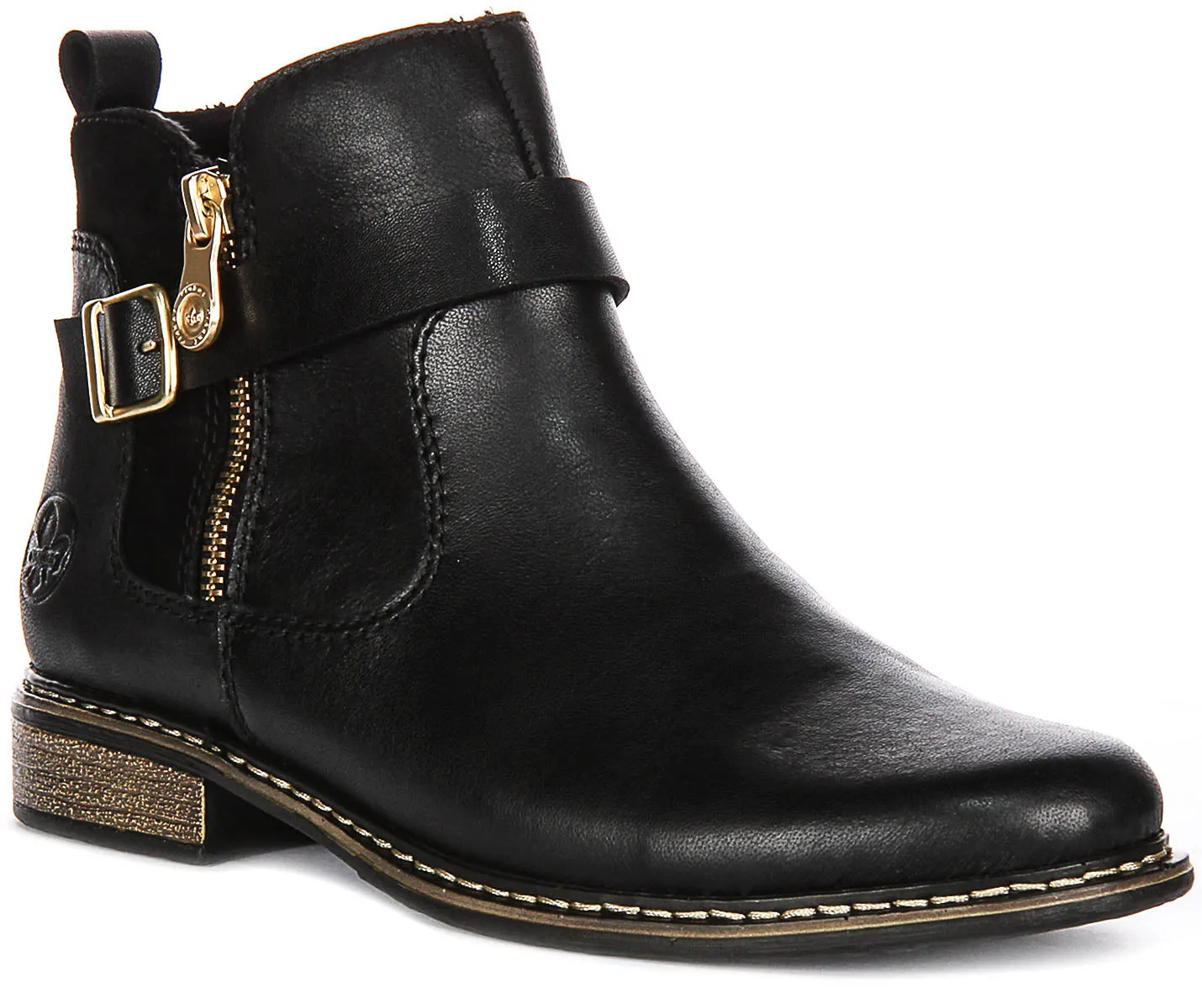 RIEKER Z495900 IN BLACK GOLD FOR WOMEN
