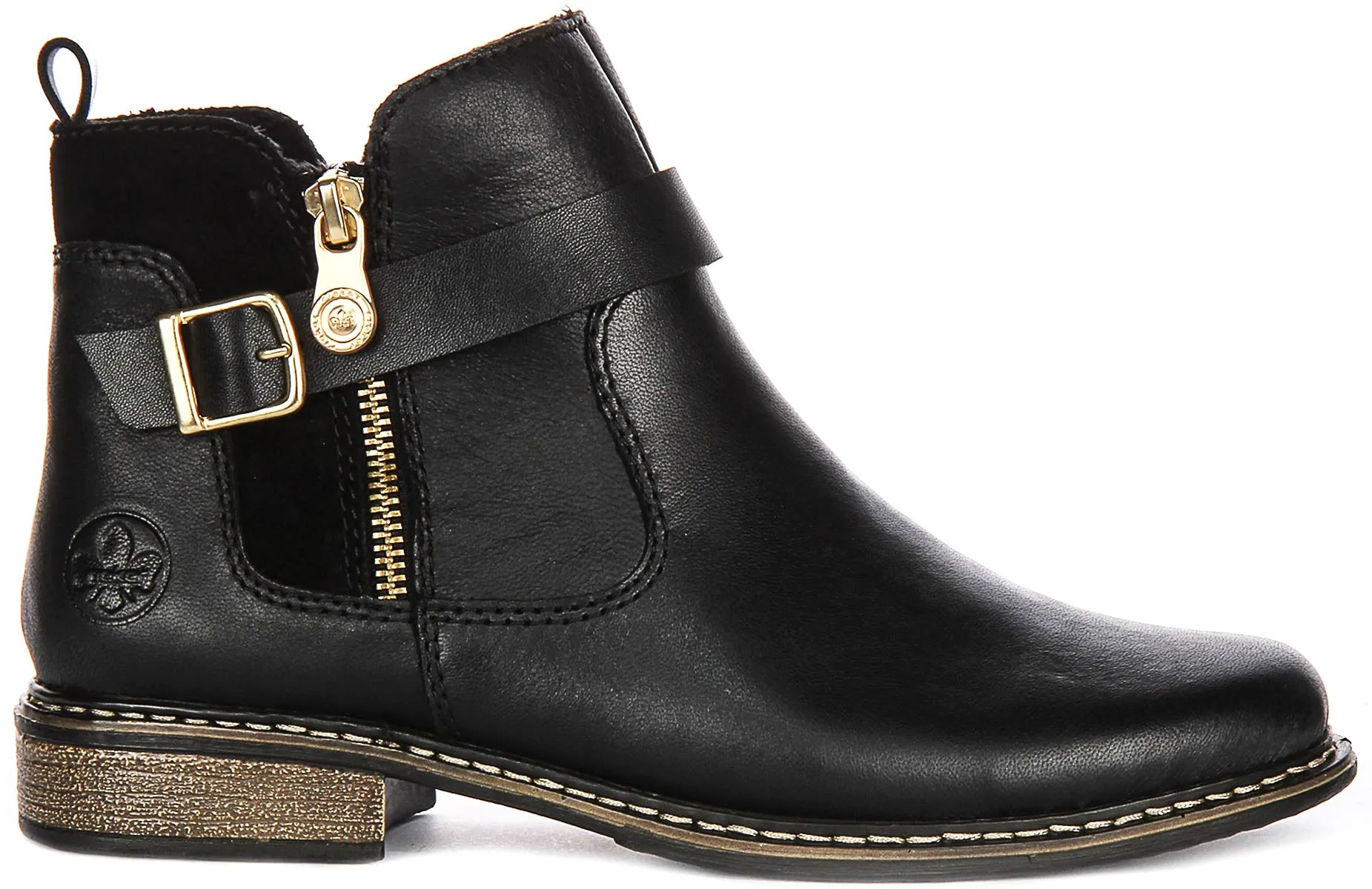 RIEKER Z495900 IN BLACK GOLD FOR WOMEN