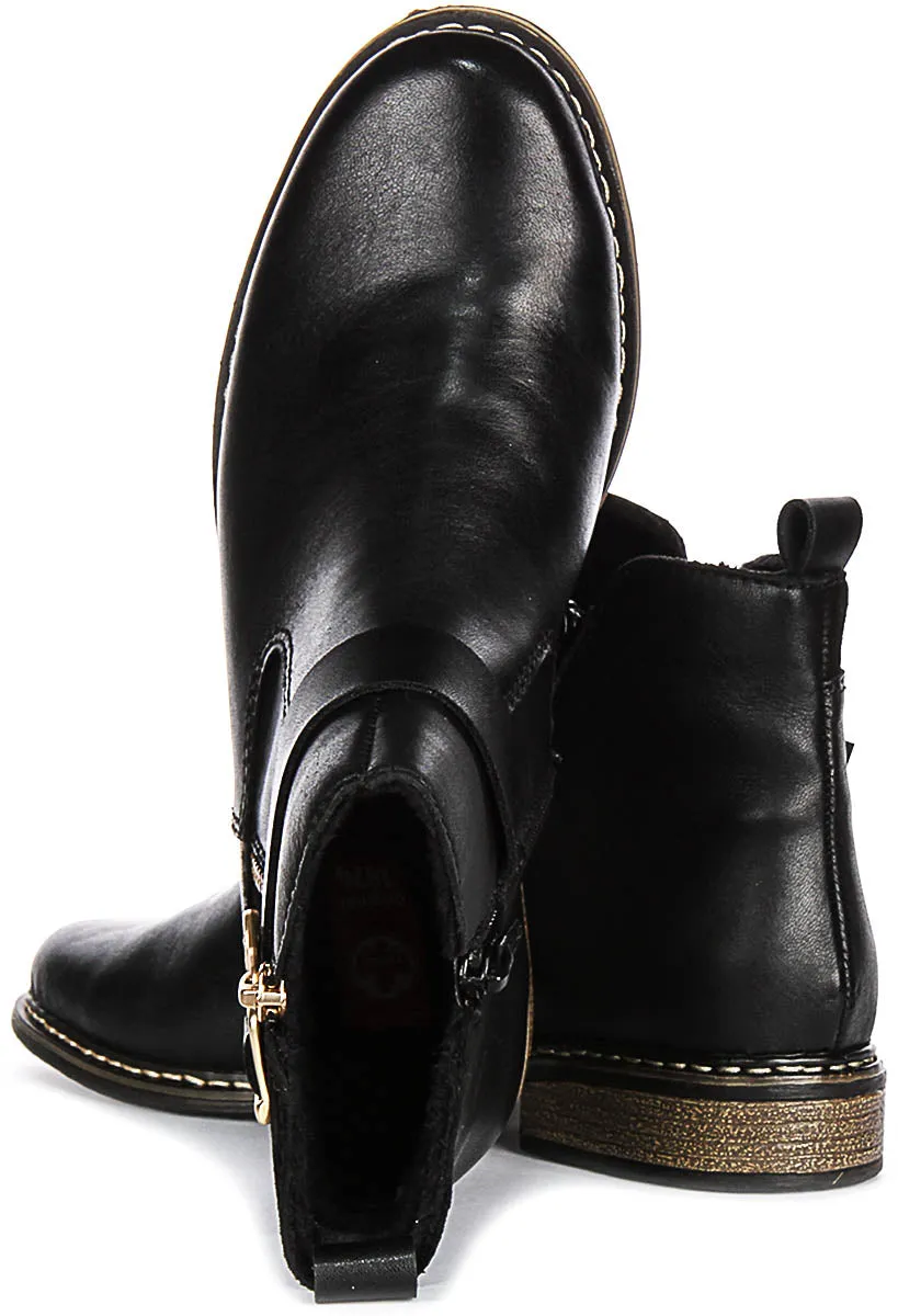 RIEKER Z495900 IN BLACK GOLD FOR WOMEN