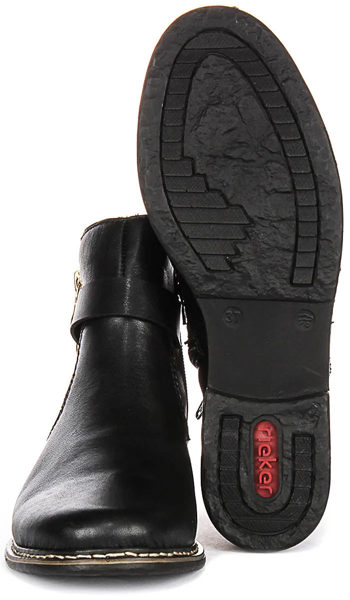 RIEKER Z495900 IN BLACK GOLD FOR WOMEN