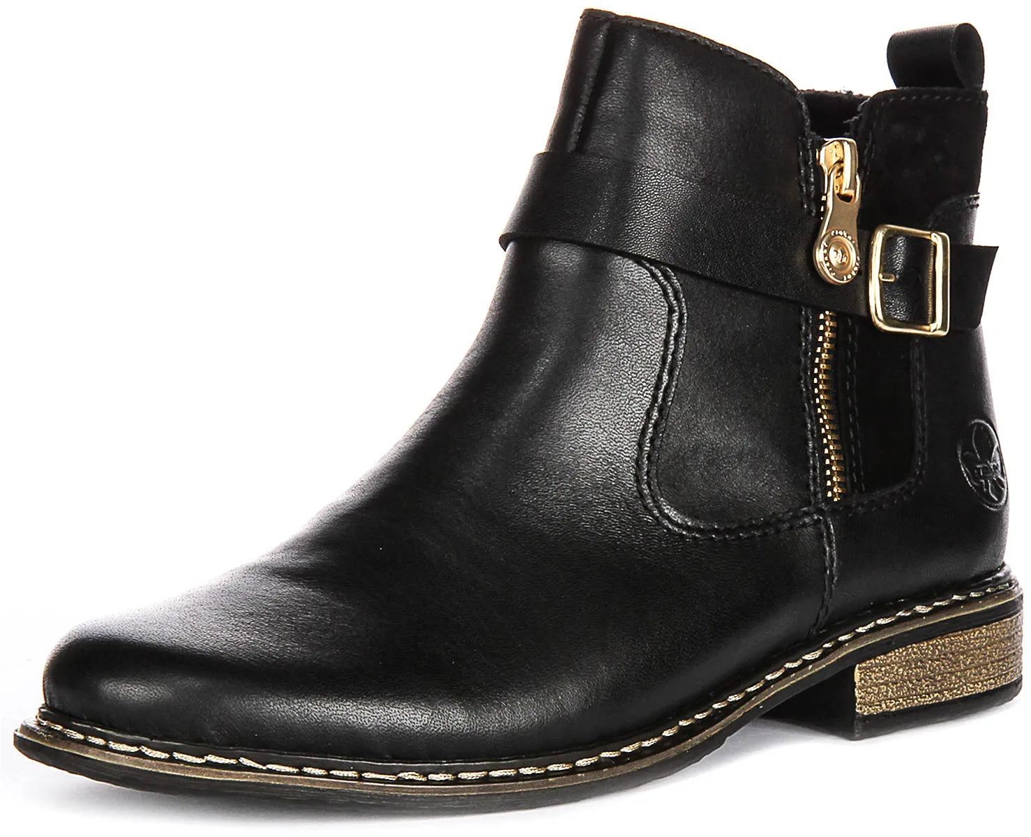 RIEKER Z495900 IN BLACK GOLD FOR WOMEN