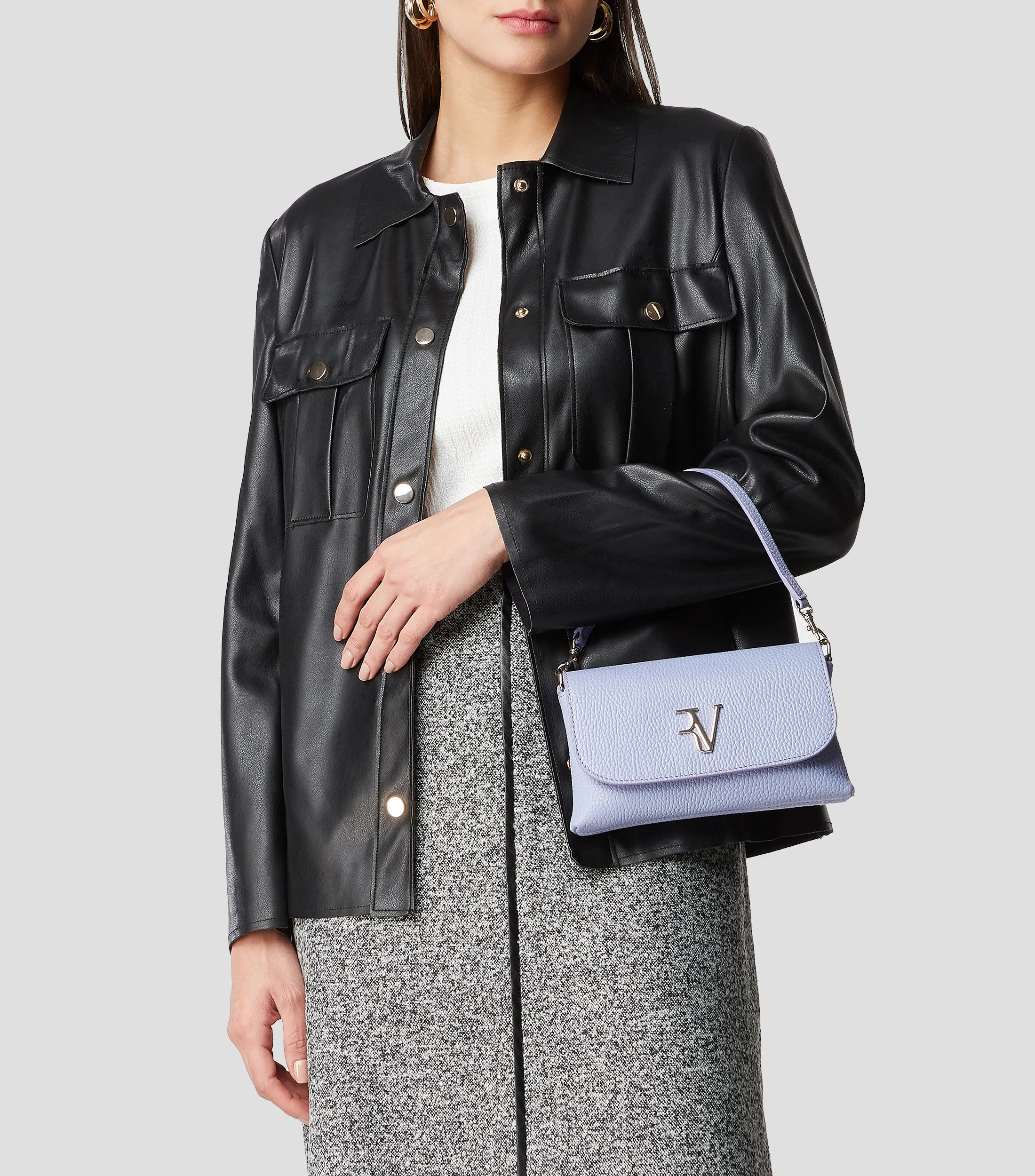 Roberto Verino Bolso Crossbody en Piel Rita Mujer