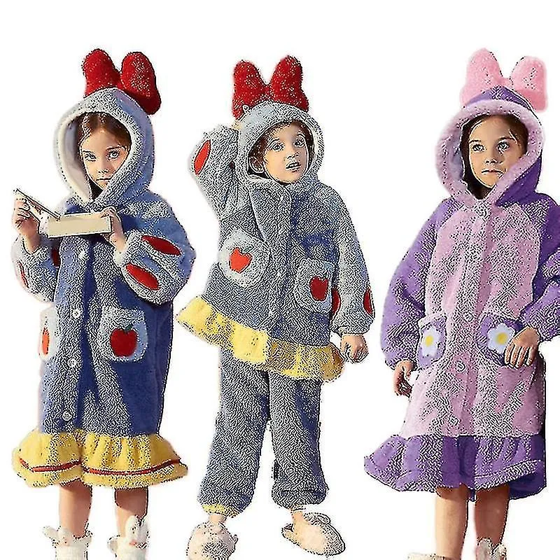 Ropa de dormir para niños franela de invierno suave cálido niñas pijama conjunto de camisón para niños manga larga pijama con ca