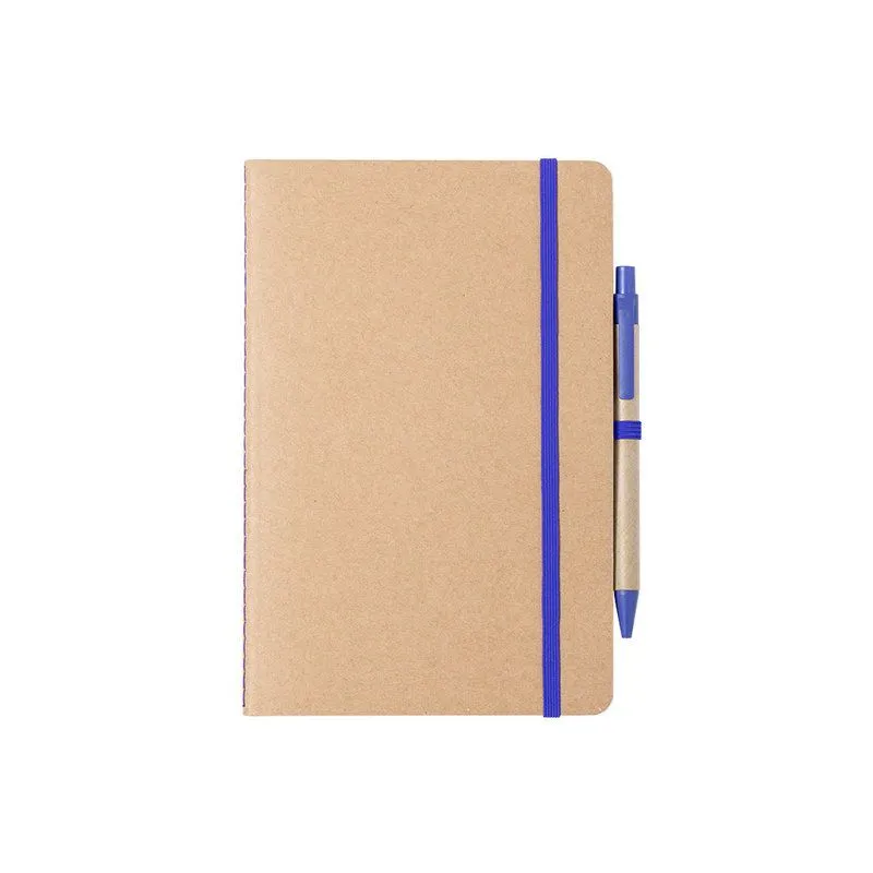 Set de libreta y bolígrafo promocional sostenible Esteka