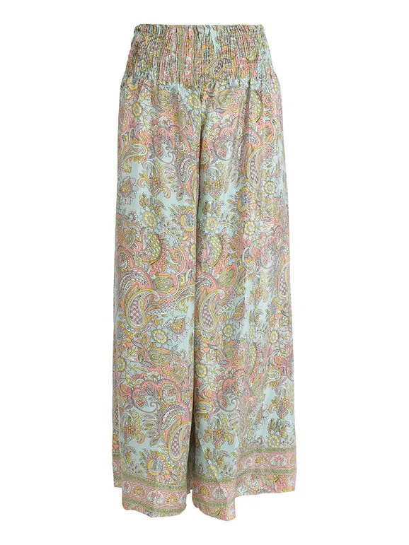 Solada Pantalón ancho mujer de seda