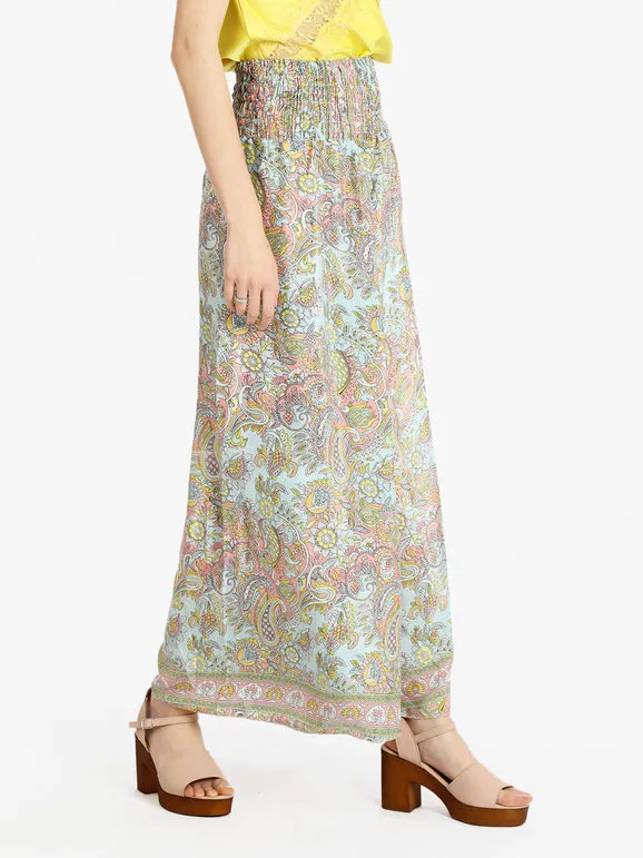 Solada Pantalón ancho mujer de seda