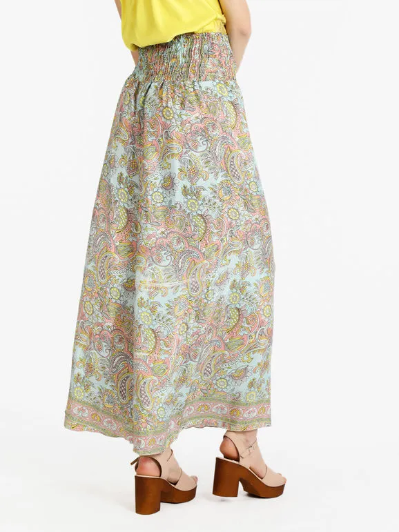 Solada Pantalón ancho mujer de seda