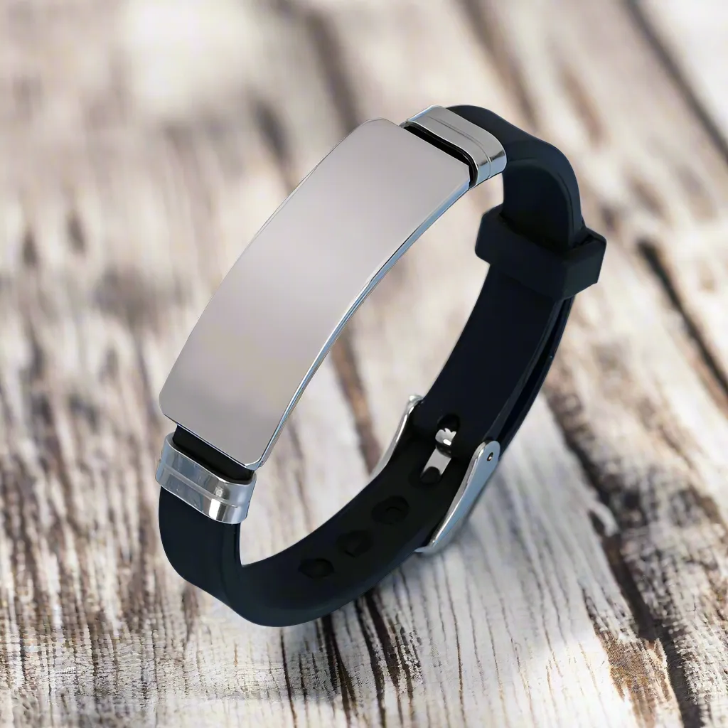 Stainless Steel Bracelet for men and women Metal Plate Bracelets Silicone Bracelets for men and women