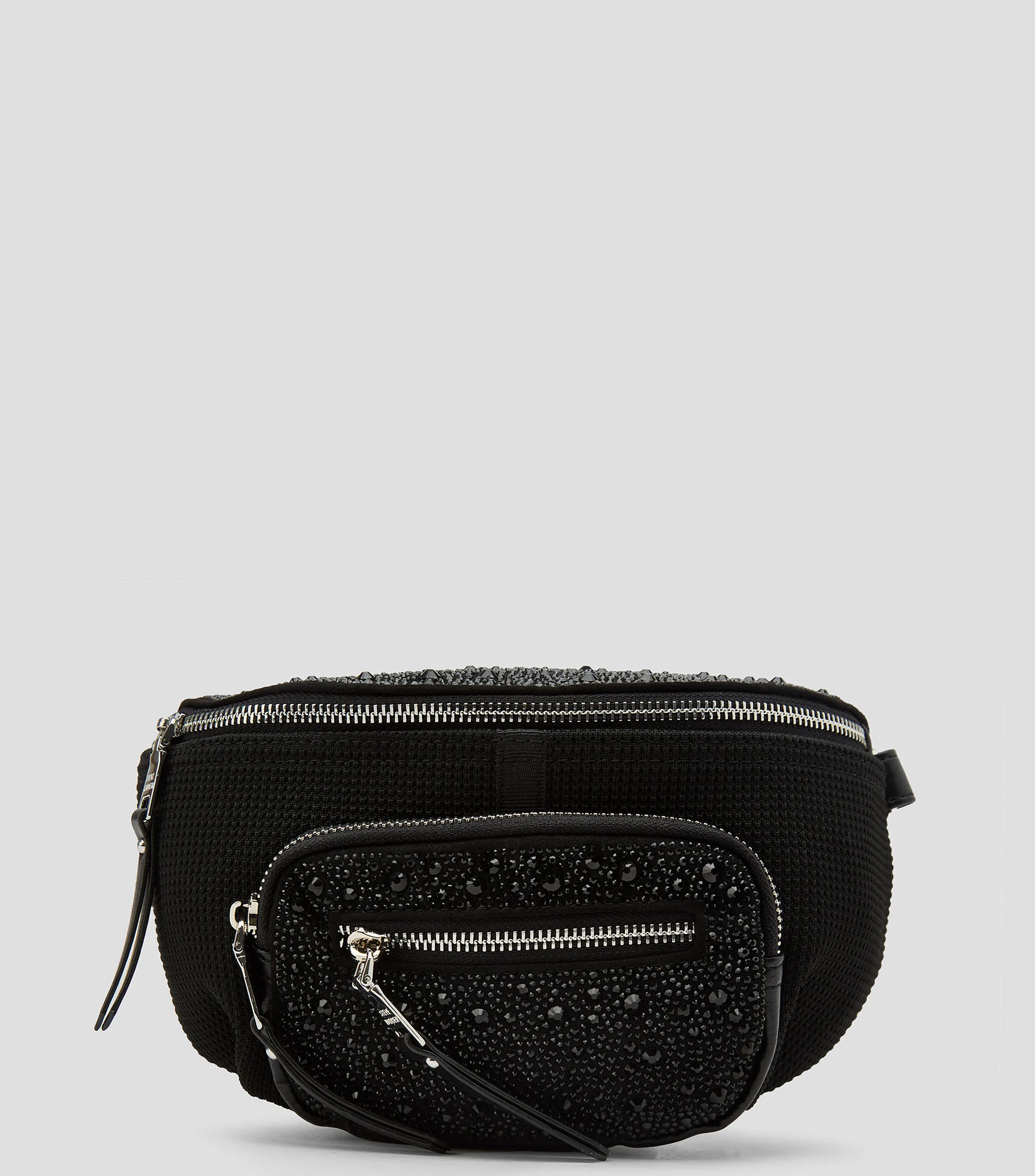 Steve Madden Bolso Cangurera Negra Mujer