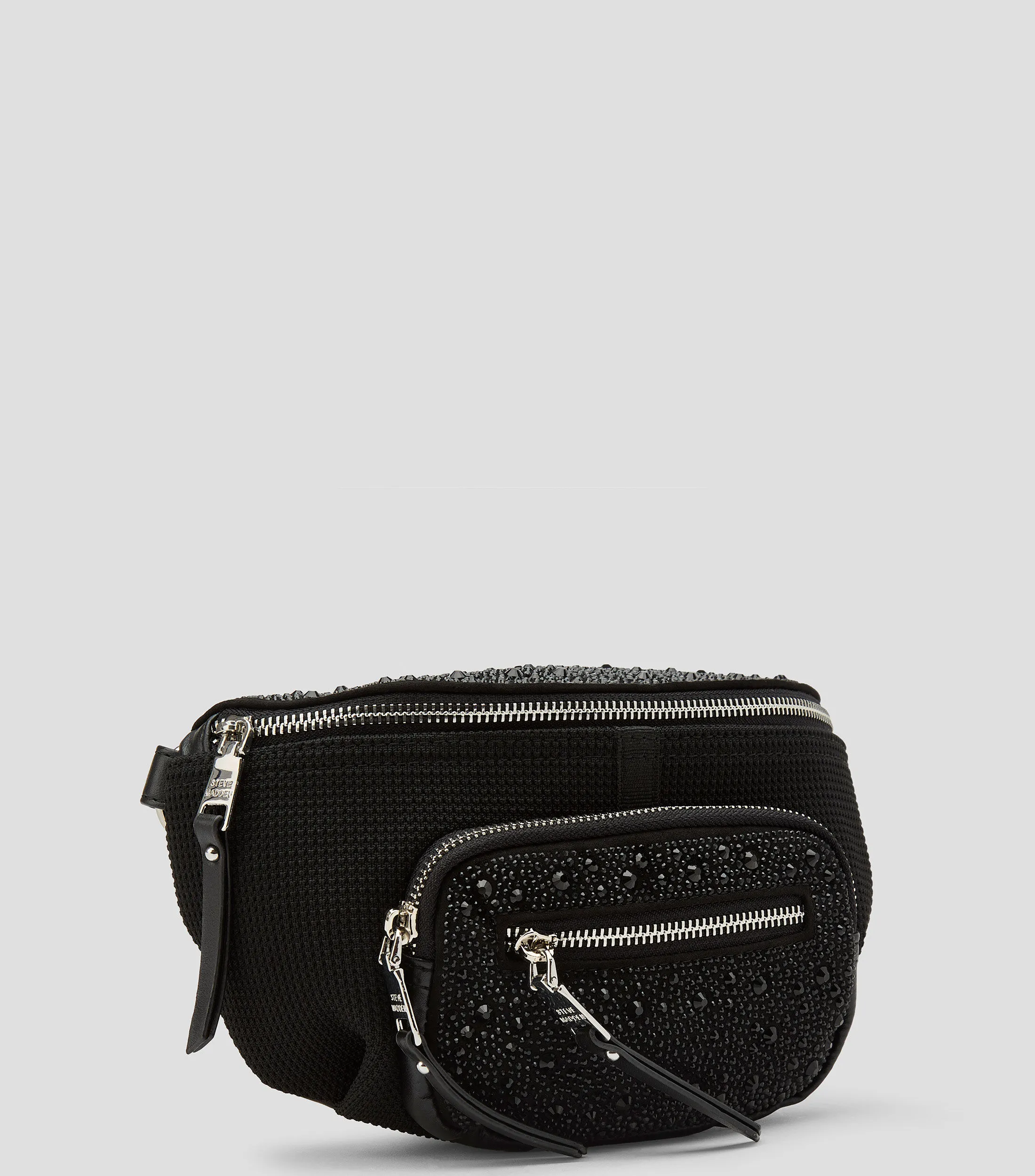 Steve Madden Bolso Cangurera Negra Mujer