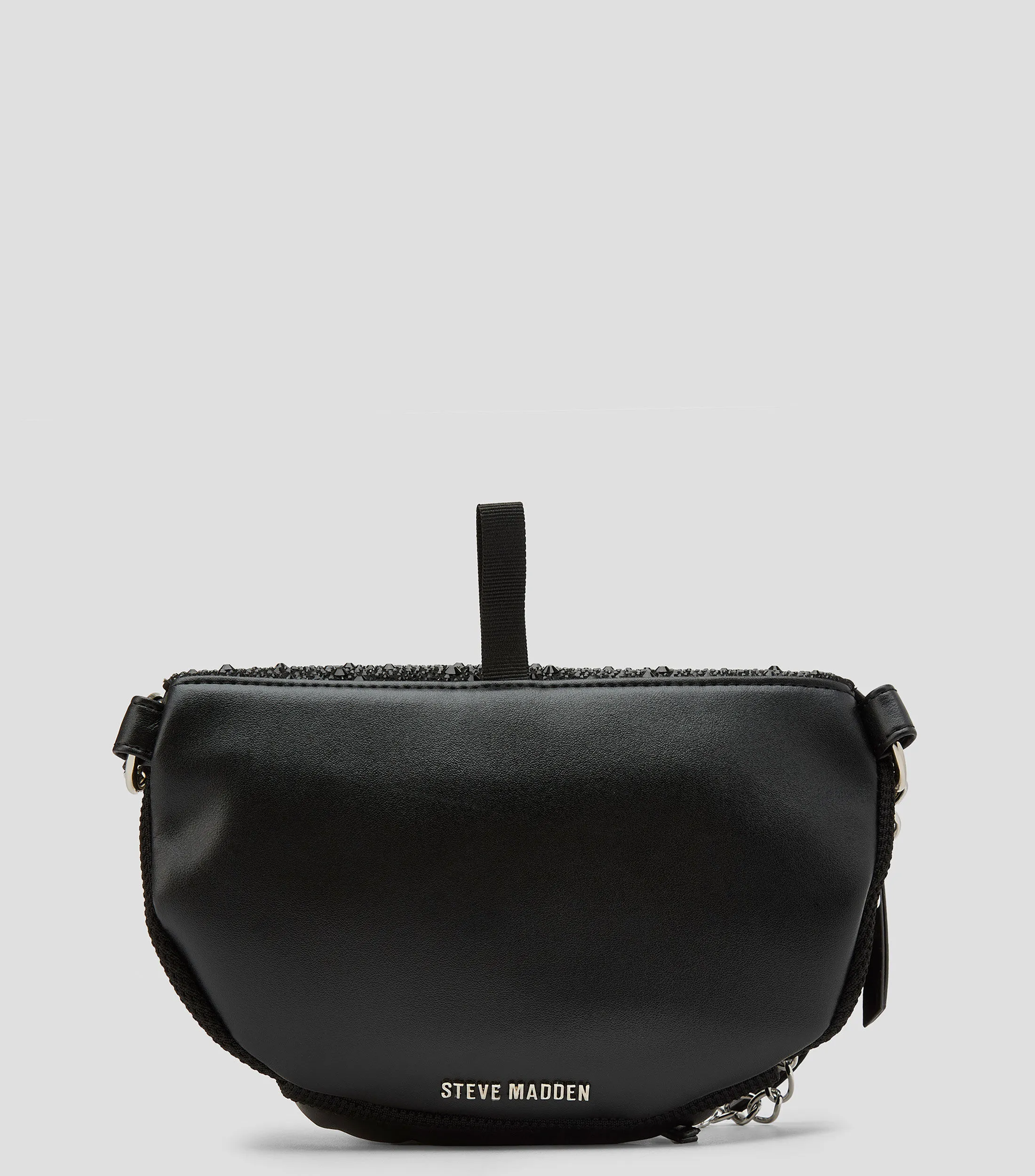 Steve Madden Bolso Cangurera Negra Mujer