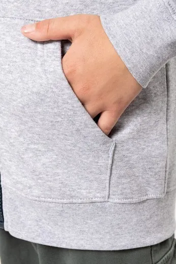 Sudadera capucha y cremallera niños