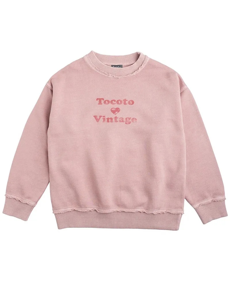 Sudadera Niña TOCOTO VINTAGE Rosa