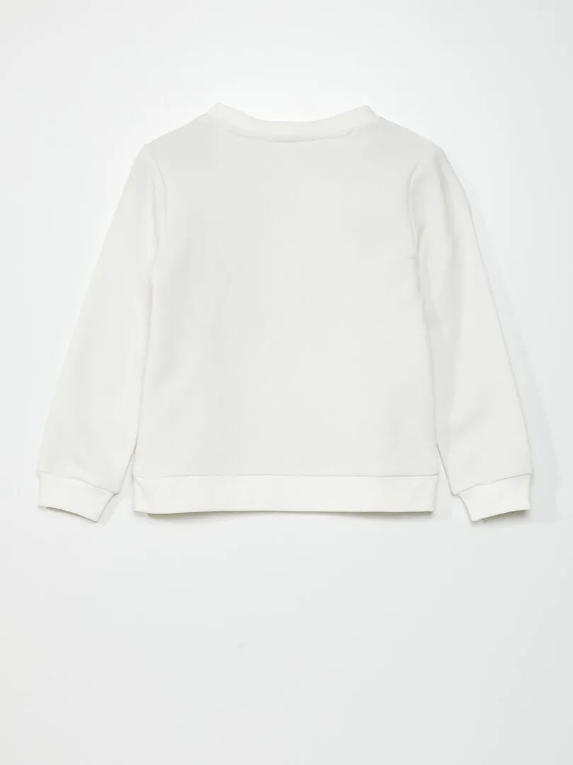 SUDADERA 'EL GATO FéLIX'   SO EASY  BLANCO