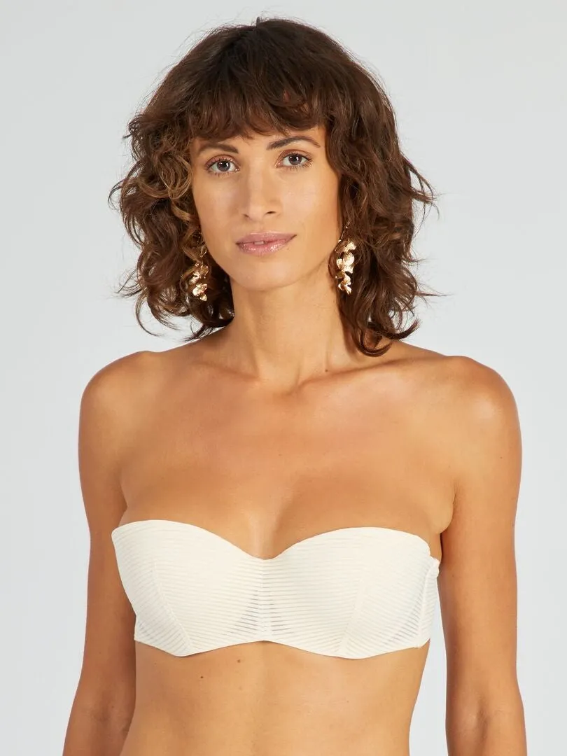 SUJETADOR CON TIRANTES EXTRAíBLES  BEIGE
