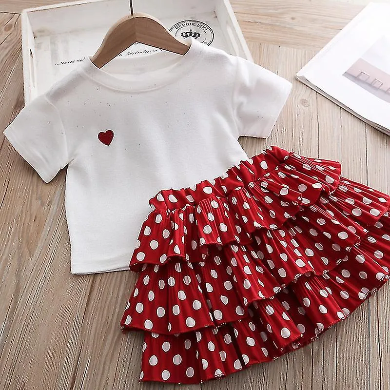 Traje de niña Verano Nuevo estilo británico Traje de falda de dos piezas Traje de cadena Bolsa de niños Ropa de niñas Ropa de ni