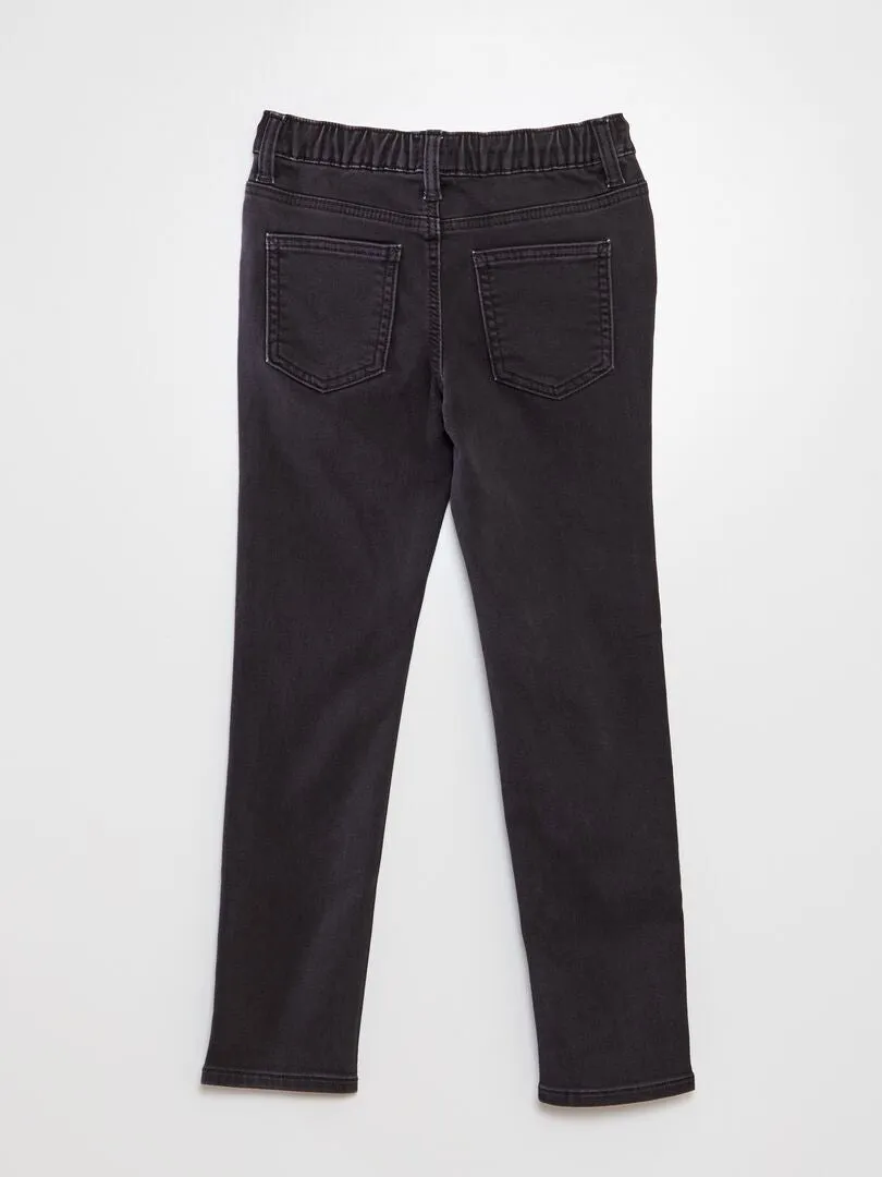 VAQUERO CON CINTURA ELáSTICA CON CORDONES  GRIS