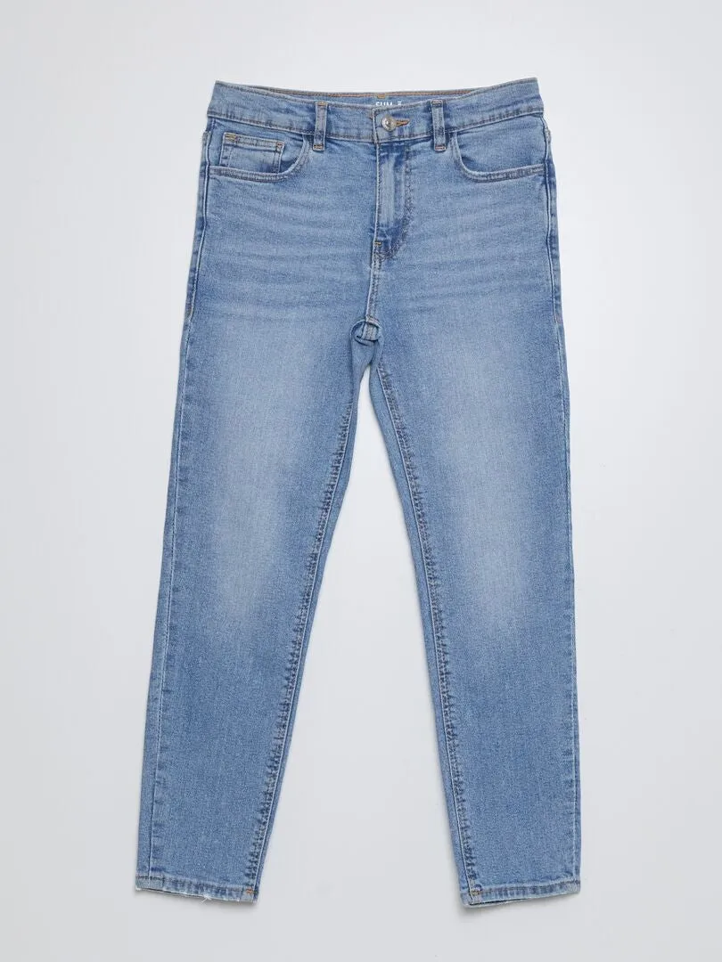 VAQUERO SLIM CON CINTURA AJUSTABLE  AZUL