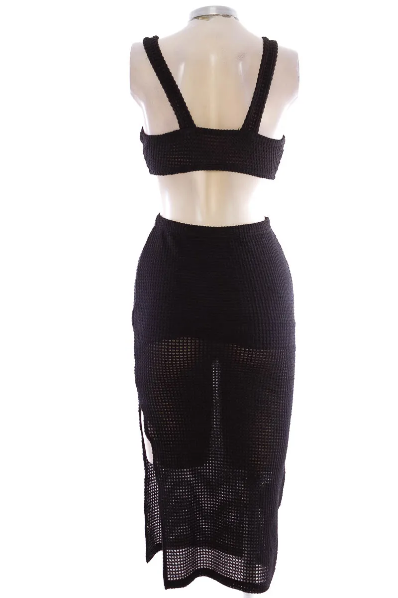 VESTIDO / ENTERIZO COLOR NEGRO  GREFIT