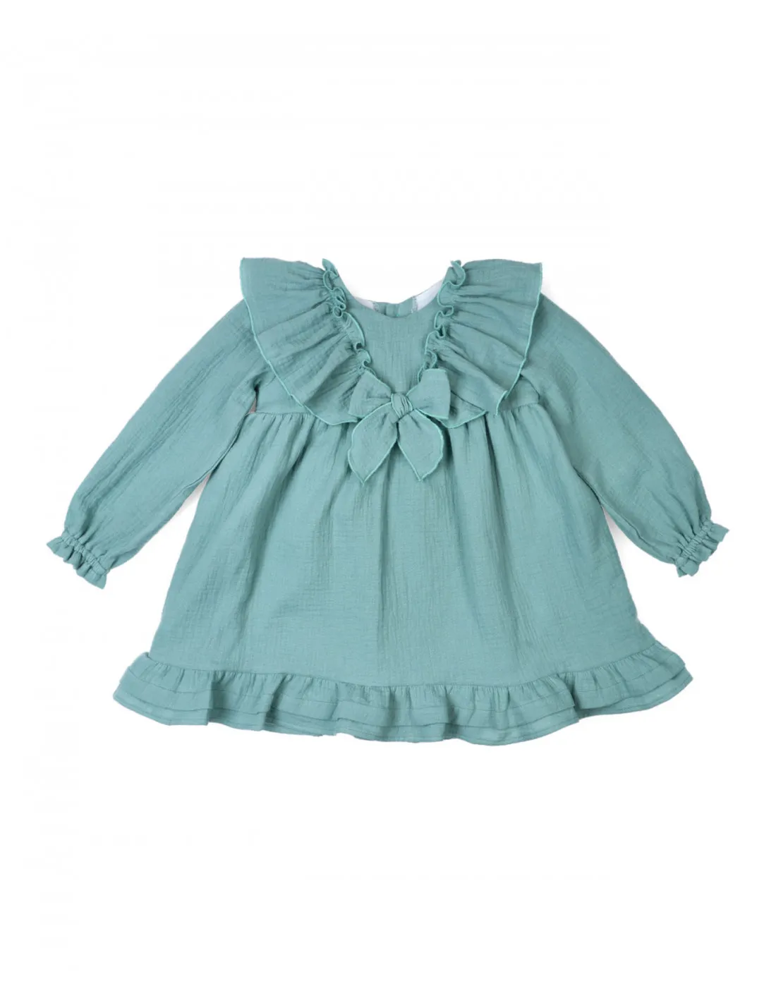 Vestido bebé niña bambula Lucas de Popys invierno