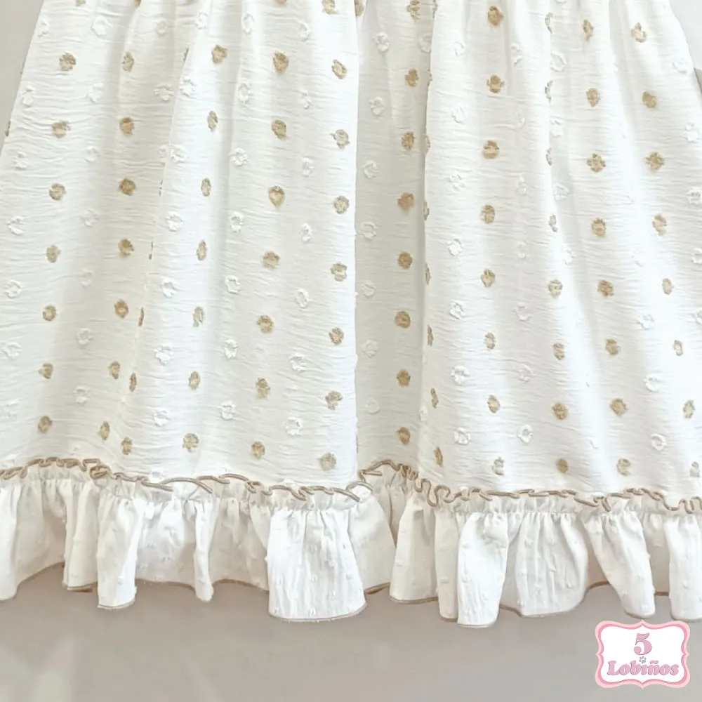 VESTIDO NIÑA PLUMETI CON BODOQUES Natolin