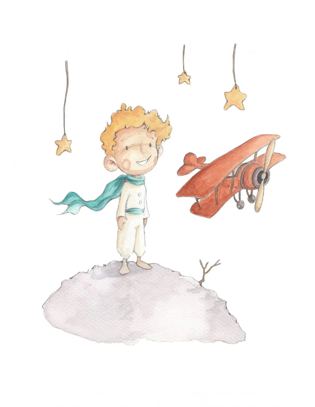 Vinilo infantil Principito de Sueños de cigüeña