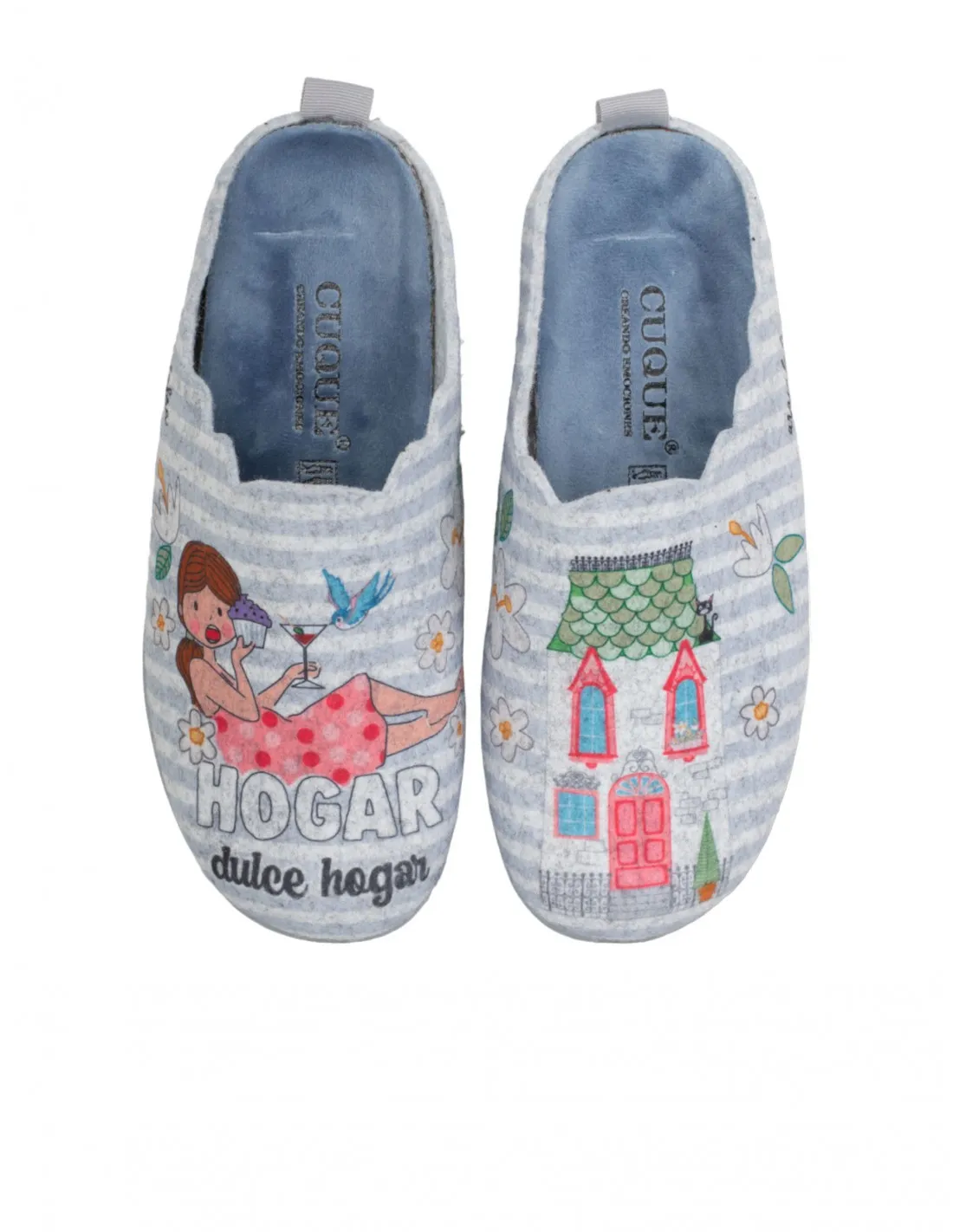 Zapatillas Casa Fieltro Hogar Dulce Hogar