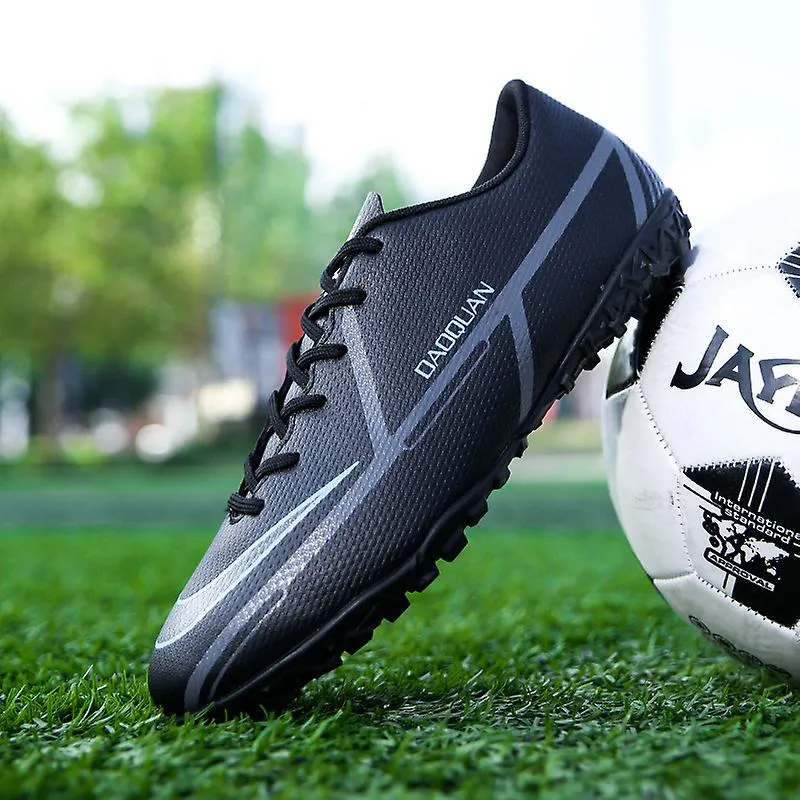 Zapatos de fútbol para niños Zapatos de gancho y lazo Cuero Pie Uñas rotas Tf Uñas largas Niños y niñas Adolescentes Zapatos de 
