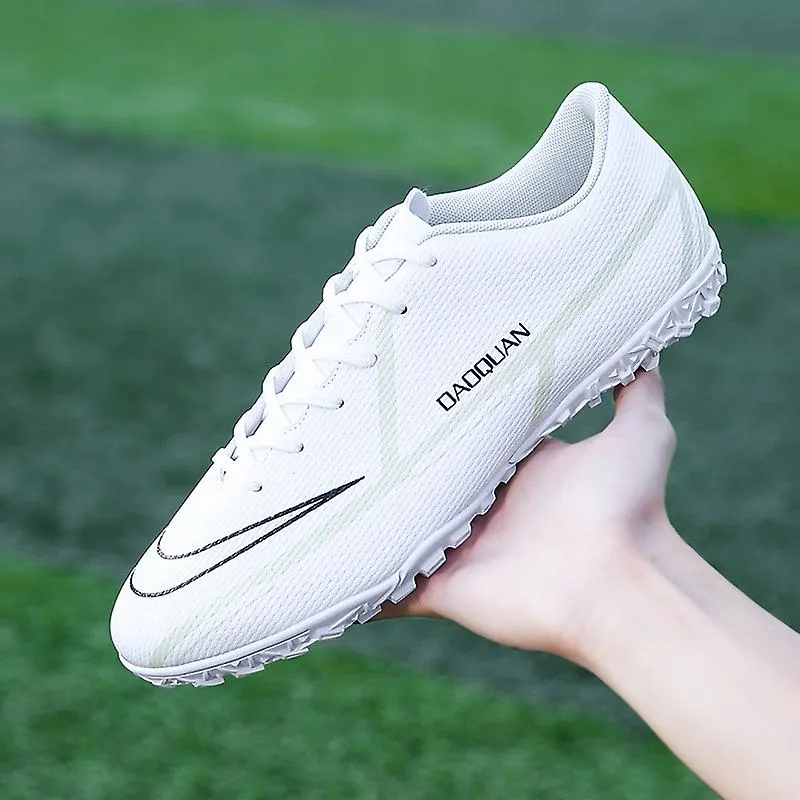 Zapatos de fútbol para niños Zapatos de gancho y lazo Cuero Pie Uñas rotas Tf Uñas largas Niños y niñas Adolescentes Zapatos de 
